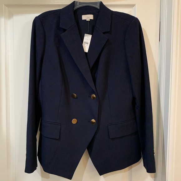 LOFT Jackets & Blazers - 🎉HP🎉LOFT CLASSIC BLAZER. NAVY BLUE SIZE 12 NWT